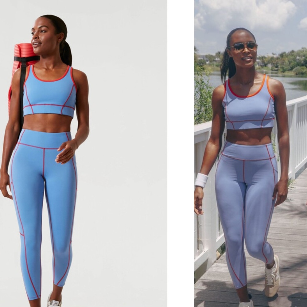 COPY - Tuckernuck Tnuck Sport Boogie Down Blue Flex Sports Bra NWT XS - Picture 6 of 7